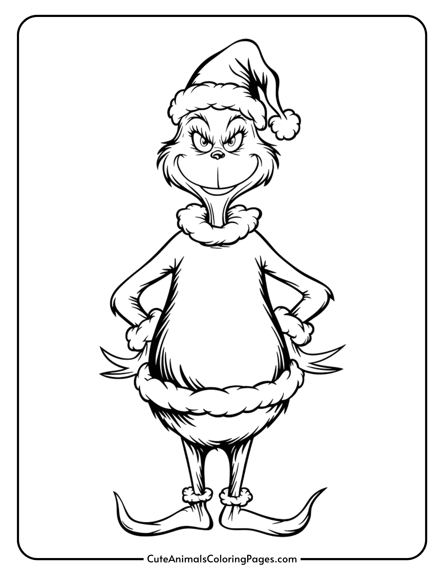 grinch coloring pages (10 free printable pdf pages) - cute animals